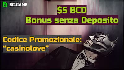 BC.Game Casino bonus di 5€ senza deposito e codice promozionale