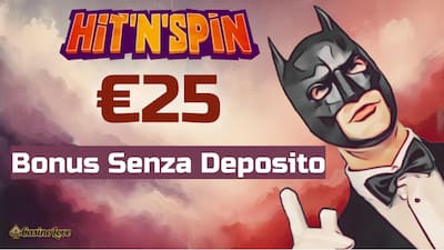 HitnSpin Casino Bonus senza deposito da 25€