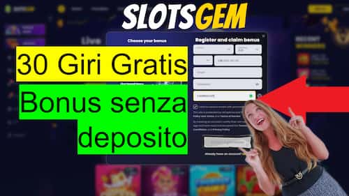 Slotsgem Casino 30 free spins no deposit bonus with promo code