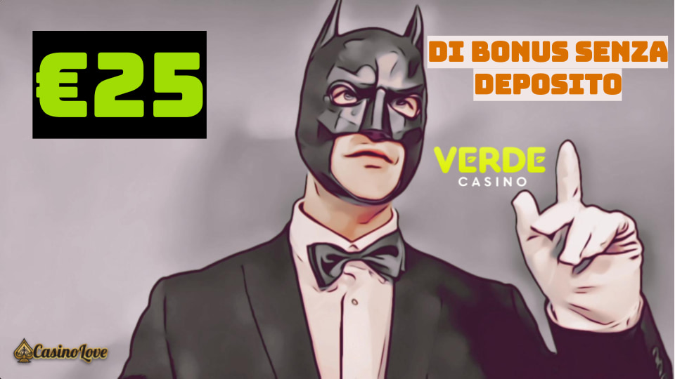 Verde Casino Bonus senza deposito da 25€