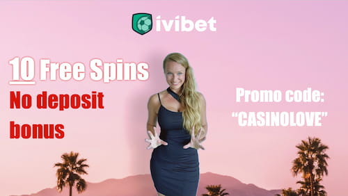 Ivibet Casino 10 free spins no deposit bonus with promo code