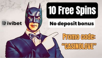 Ivibet Casino 10 free spins no deposit bonus with promo code