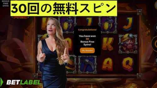 Betlabel Casino 30 無料スピン 無入金 ボーナス コード
