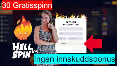 Hellspin Casino 30 free spins no deposit bonus with promo code