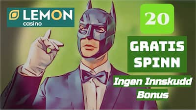 Lemon Casino 20 Gratis Spinn ingen innskuddsbonus med kampanjekode