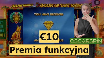 Odbierz bonus 10 € z funkcją Bonus Buy w kasynie Oscarspin bez depozytu