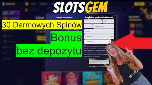 Slotsgem Casino 30 free spins no deposit bonus with promo code