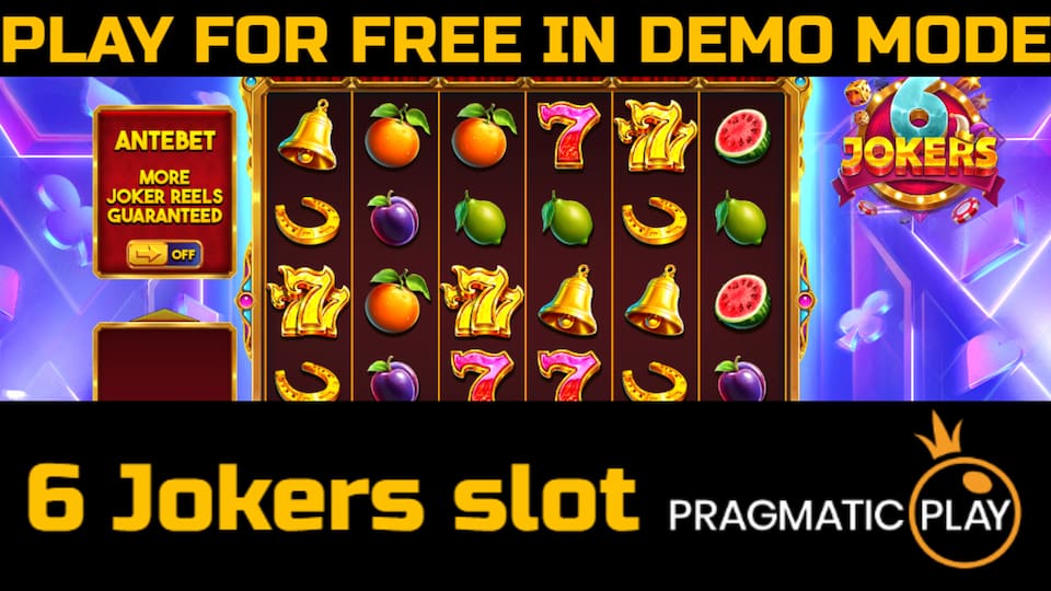 6 Jokers slot game by Pragmatic Play. Play for free in demo mode.