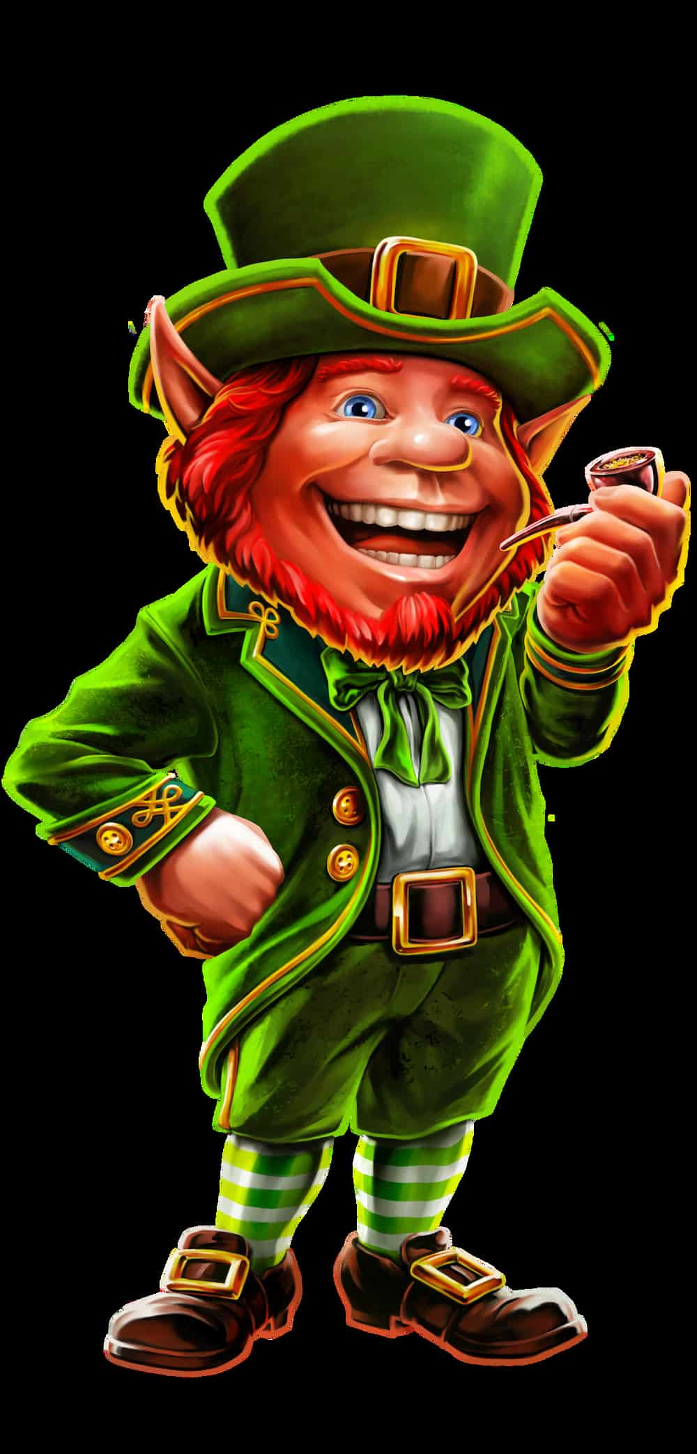 The Leprechaun, Main Character of the 7 Clovers of Fortune slot game