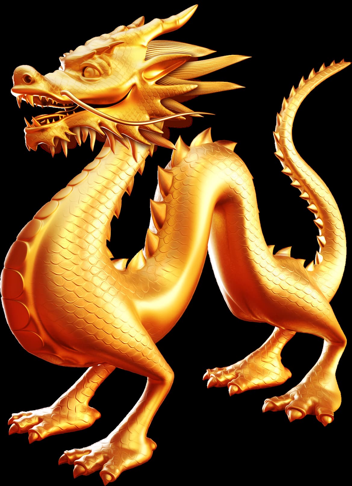 The Golden Dragon from the 8 Golden Dragon Challenge slot game