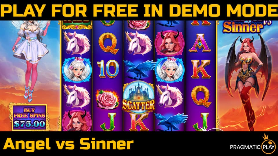 Angel vs Sinner slot game by Pragmatic Play. Play for free in demo mode.