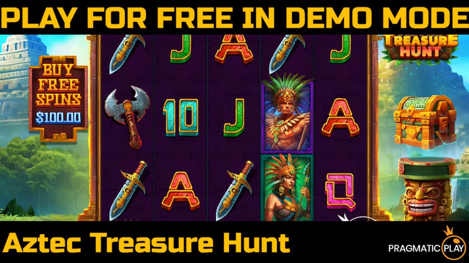 Aztec Treasure Hunt slot game by Pragmatic Play. Play for free in demo mode.