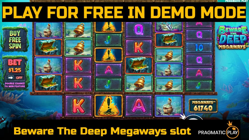 Beware The Deep Megaways slot game by Pragmatic Play. Play for free in demo mode.