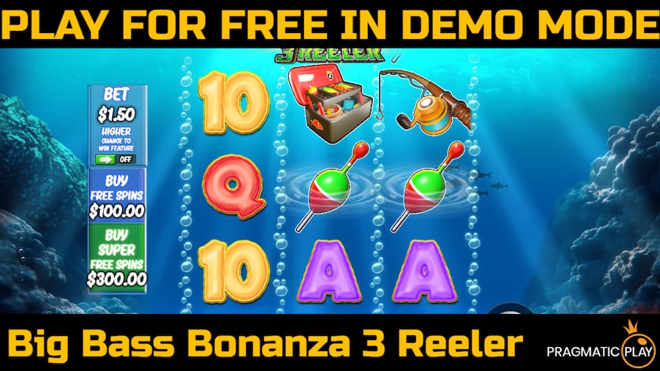 Big Bass Bonanza 3 Reeler slot game by Pragmatic Play. Play for free in demo mode.