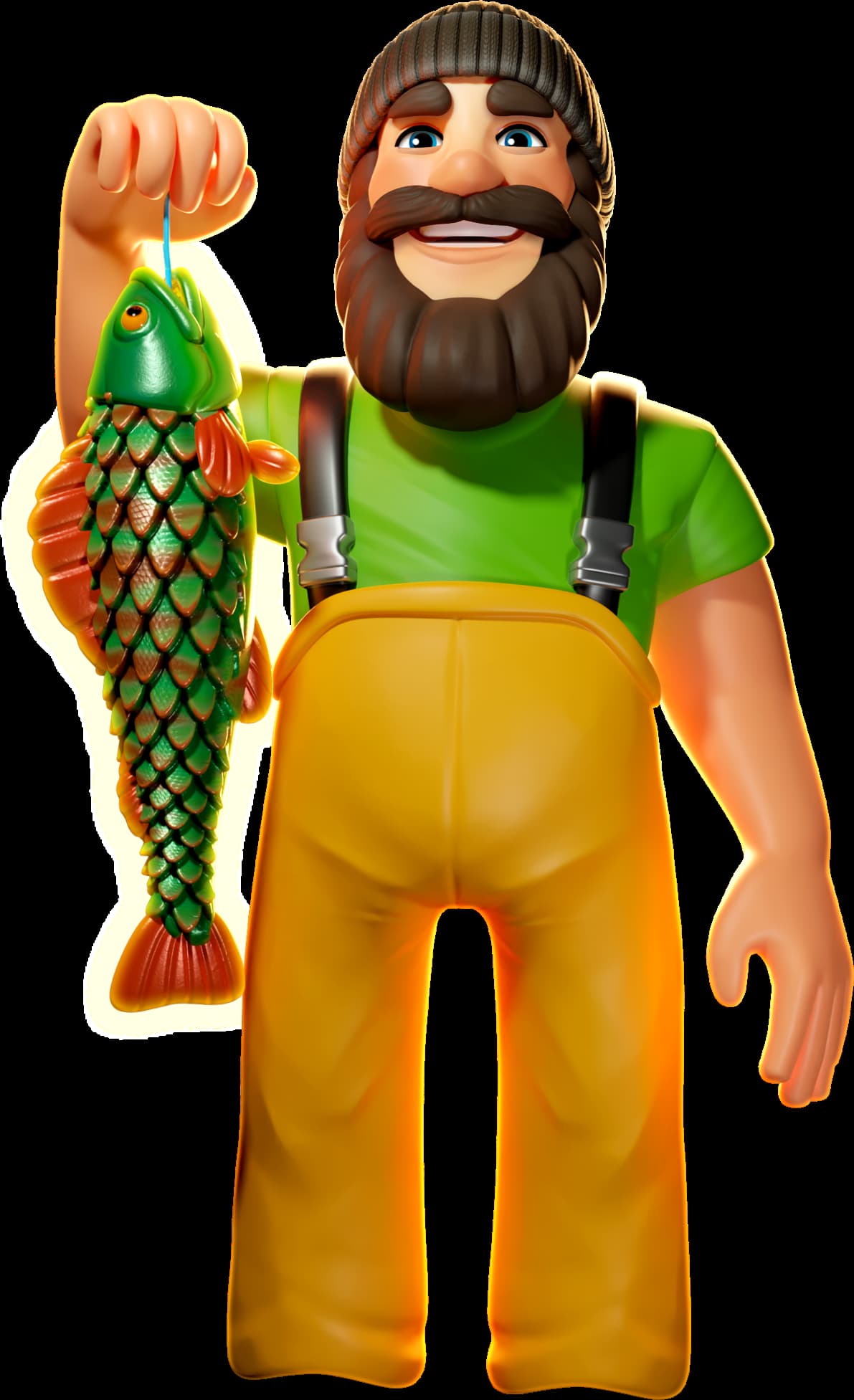 The Fishermen, main character of the Big Bass Floats My Boat slot game