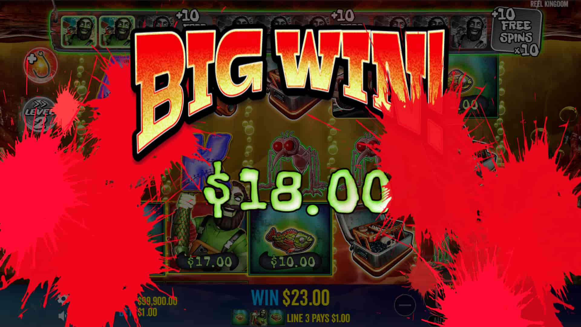 Big Win Screen - Big Bass Halloween 2 slot game