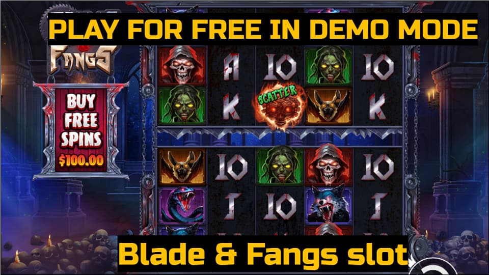 Blade & Fangs slot game by Pragmatic Play. Play for free in demo mode.