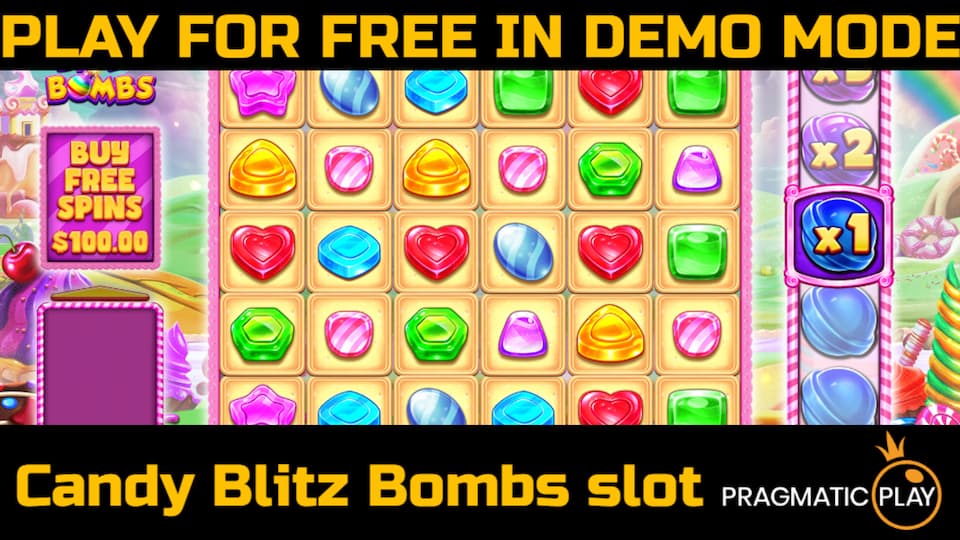 Candy Blitz Bombs slot game by Pragmatic Play. Play for free in demo mode.