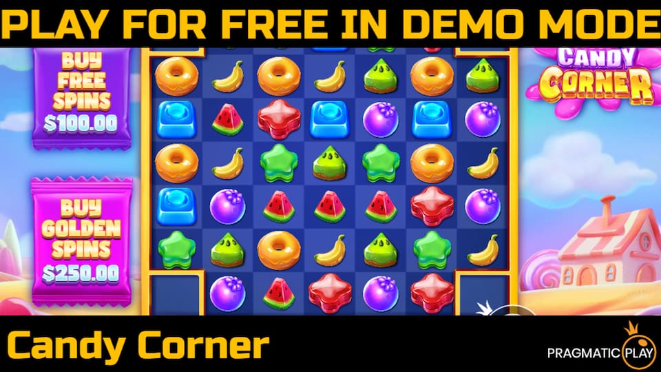 Candy Corner slot game by Pragmatic Play. Play for free in demo mode.