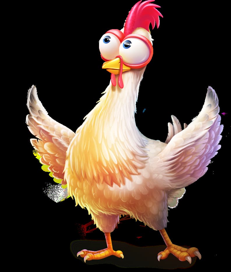 The Chicken, Mascot of the Chicken Drop slot game