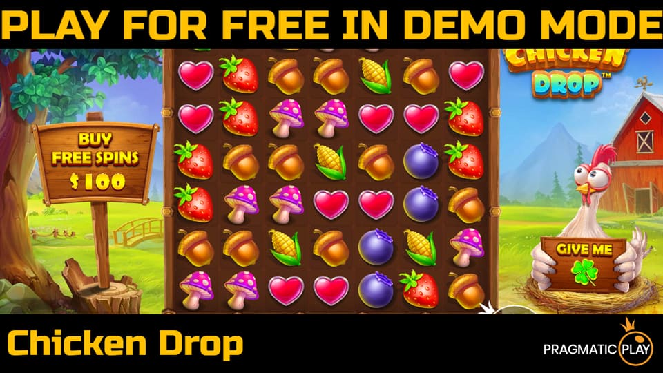 Chicken Drop slot game by Pragmatic Play. Play for free in demo mode.