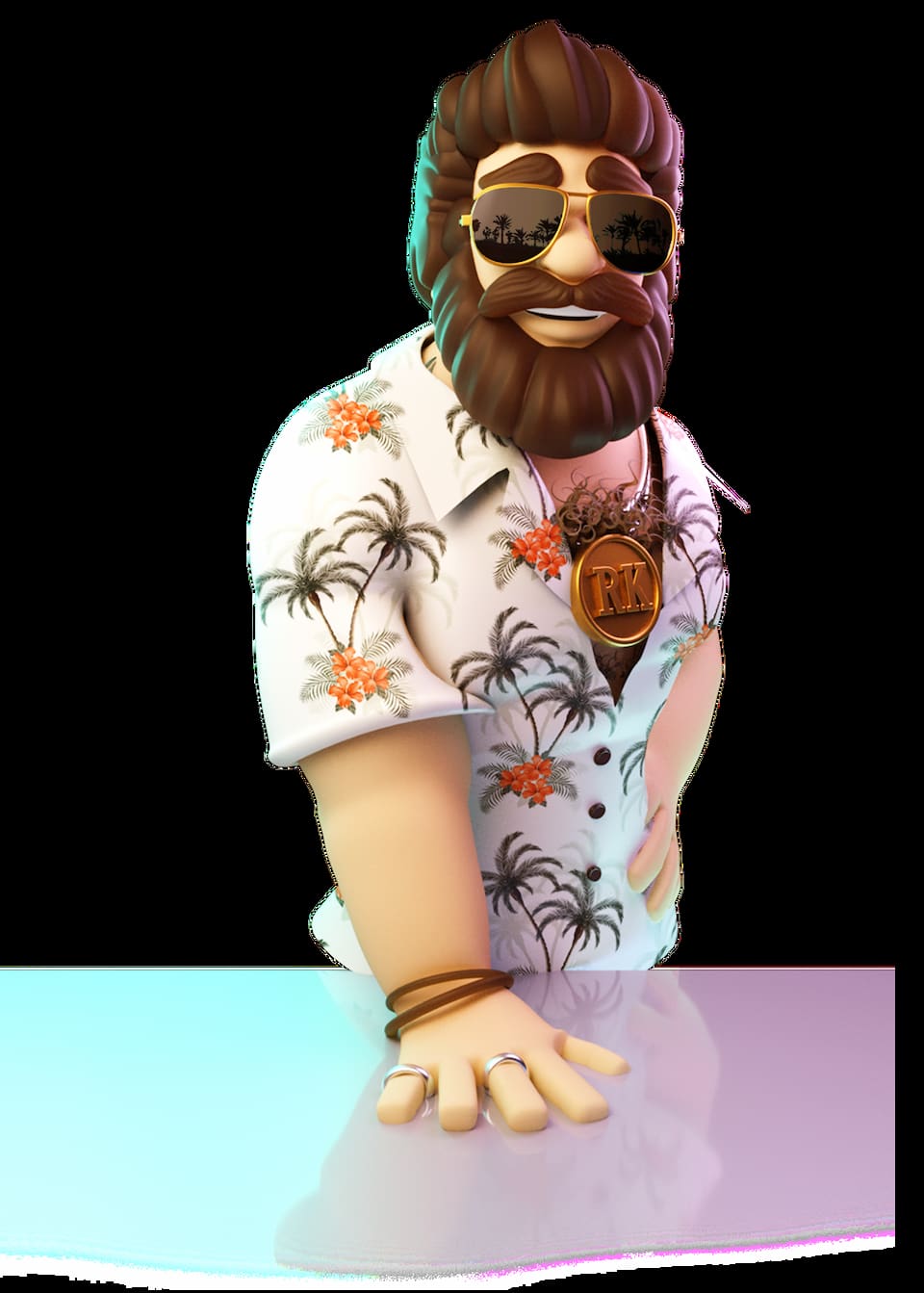 The Bartender at Club Tropicana slot game