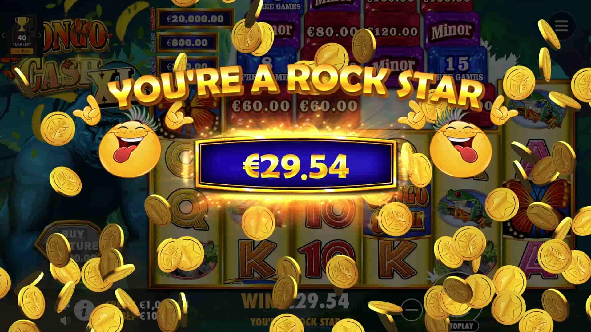 Mega Win Screen - Congo Cash XL slot game