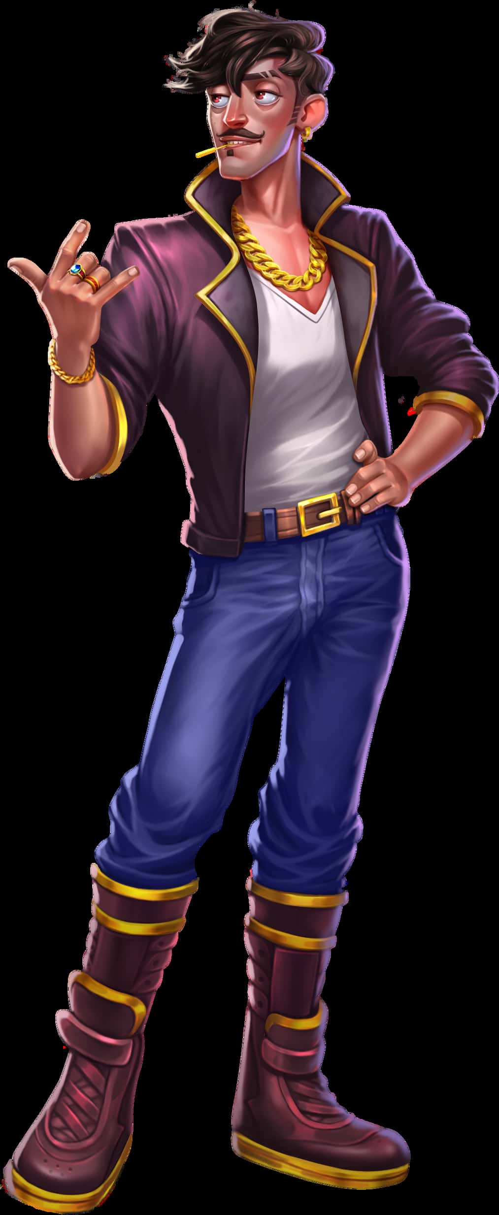 The Disco Dude, main character of the Crank It Up slot game