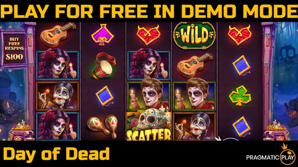 Day of Dead slot game by Pragmatic Play. Play for free in demo mode.