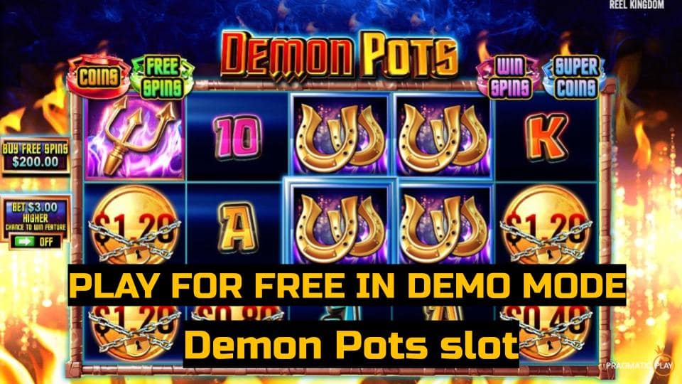 Demon Pots slot game by Pragmatic Play. Play for free in demo mode.