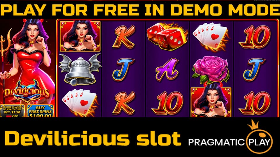 Devilicious slot game by Pragmatic Play. Play for free in demo mode.