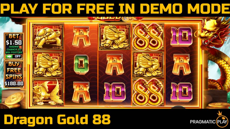 Dragon Gold 88 slot game by Pragmatic Play. Play for free in demo mode.