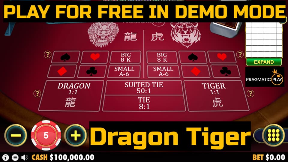 Dragon Tiger game by Pragmatic Play. Play for free in demo mode.