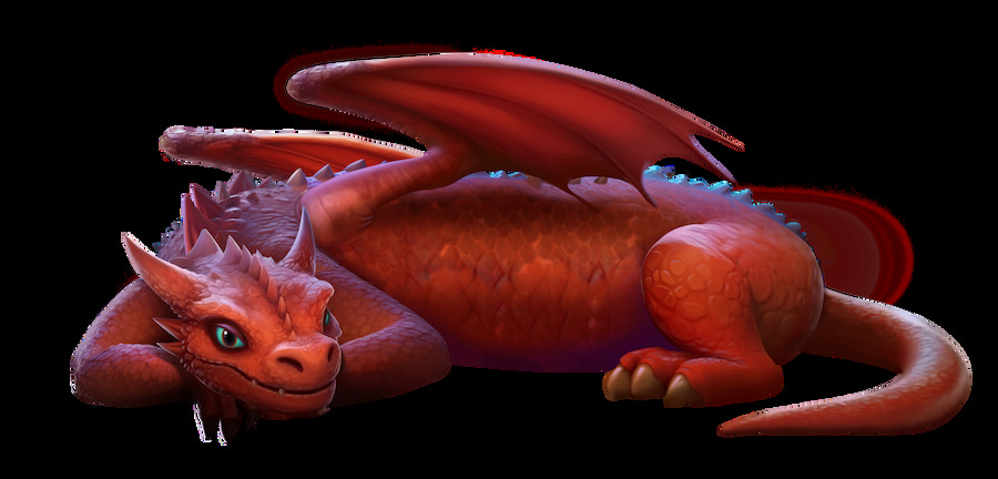 The Dragon, one of the main characters of the Dwarf & Dragon slot game