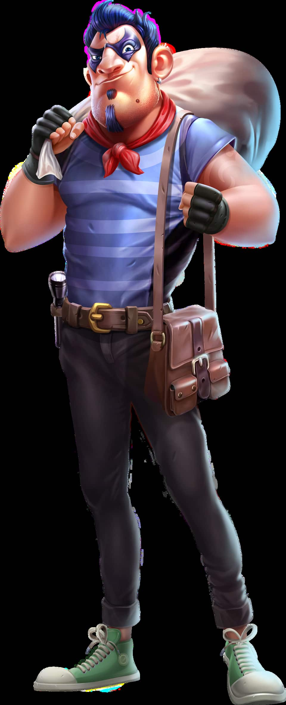 The Bank Robber, main character of the Empty the Bank slot game