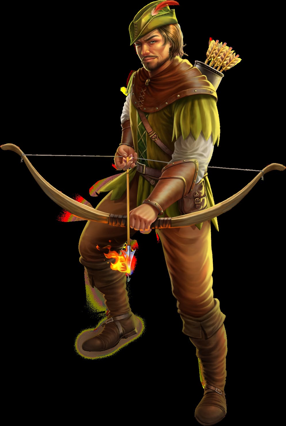 The Fire Archer, main character of the Fire Archer slot game