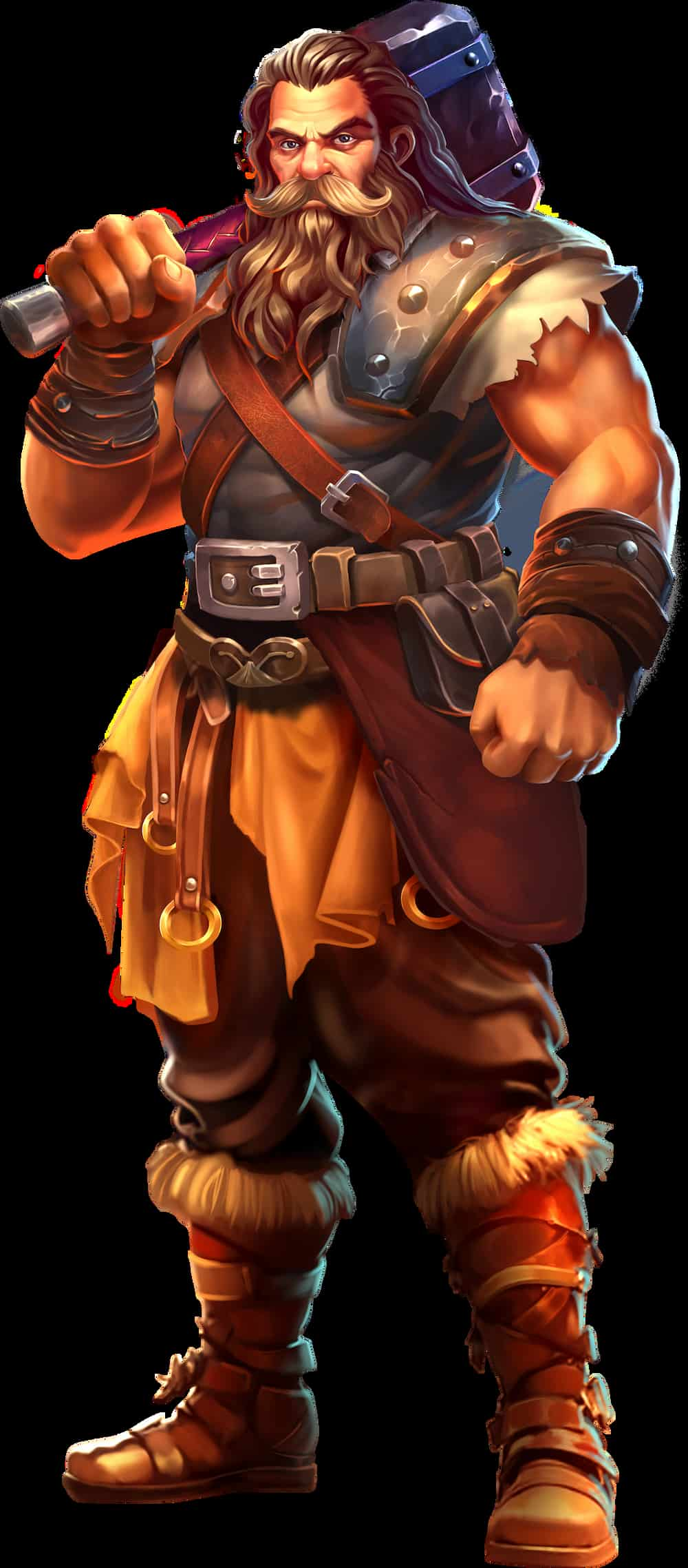 The Blacksmith from the Forging Wilds slot game