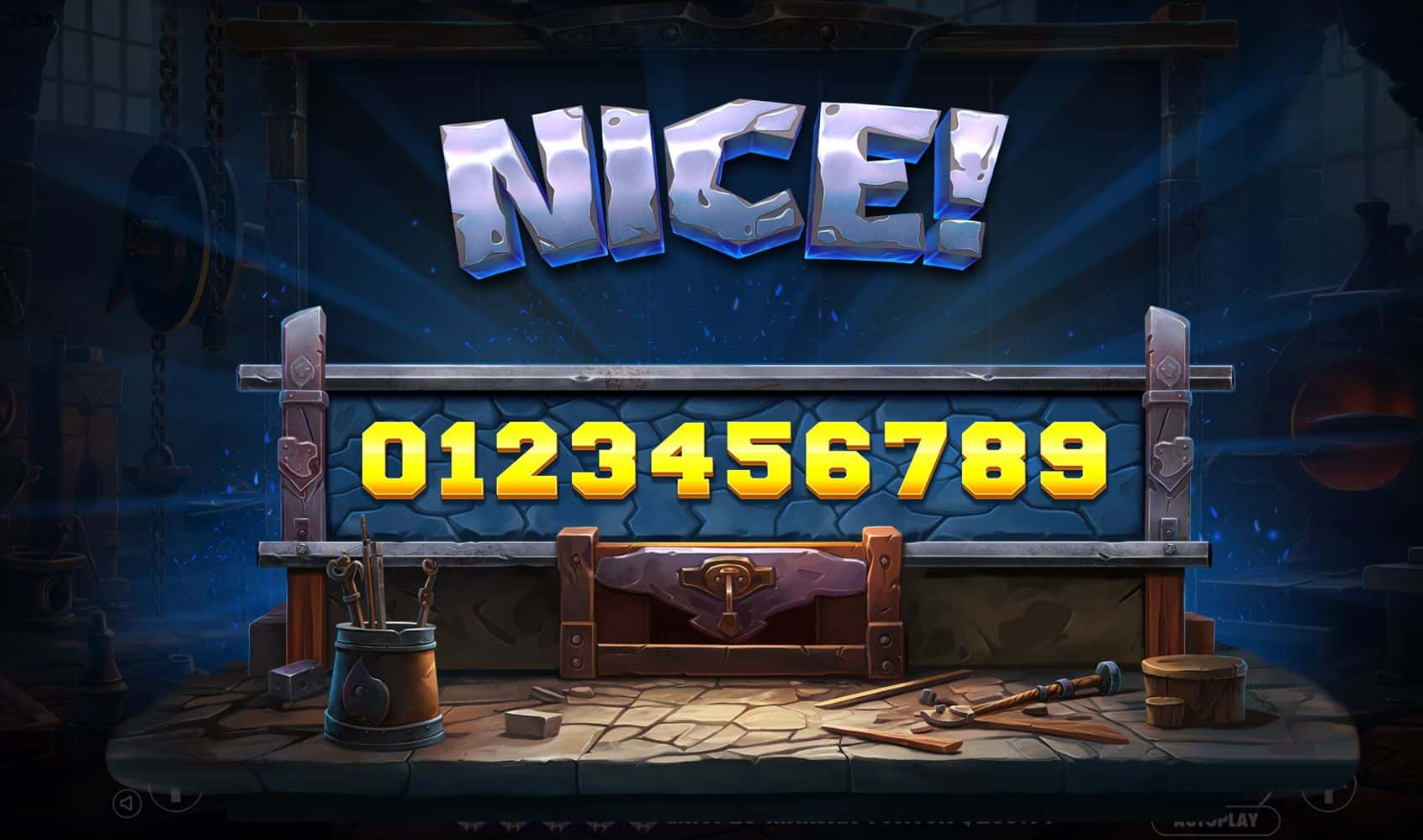 Nice Win Screen - Forging Wilds slot game