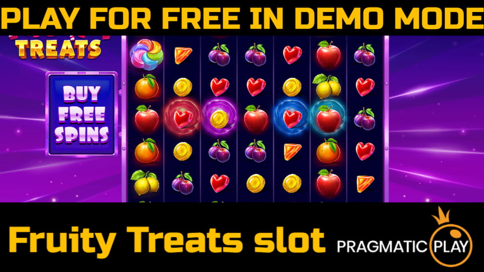 Fruity Treats slot game by Pragmatic Play. Play for free in demo mode.