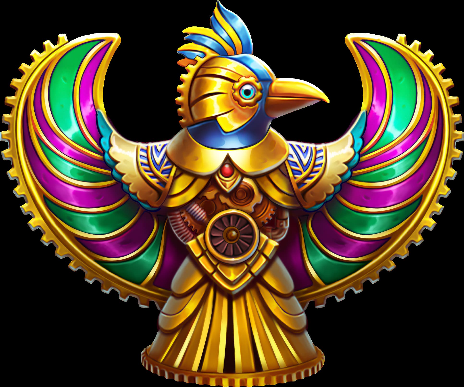 Horus, main character of the Gears of Horus slot game