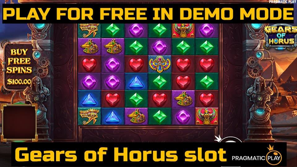 Gears of Horus slot game by Pragmatic Play. Play for free in demo mode.