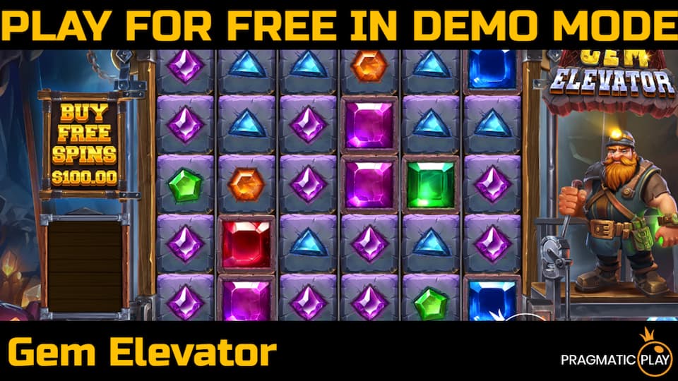 Gem Elevator slot game by Pragmatic Play. Play for free in demo mode.