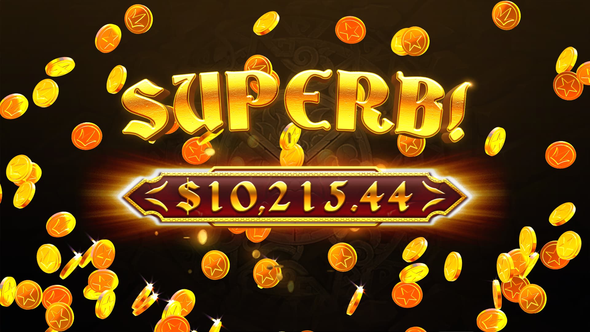 Superb Win Screen - Gems Bonanza slot game