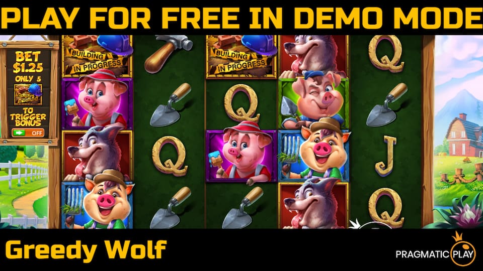 Greedy Wolf slot game by Pragmatic Play. Play for free in demo mode.