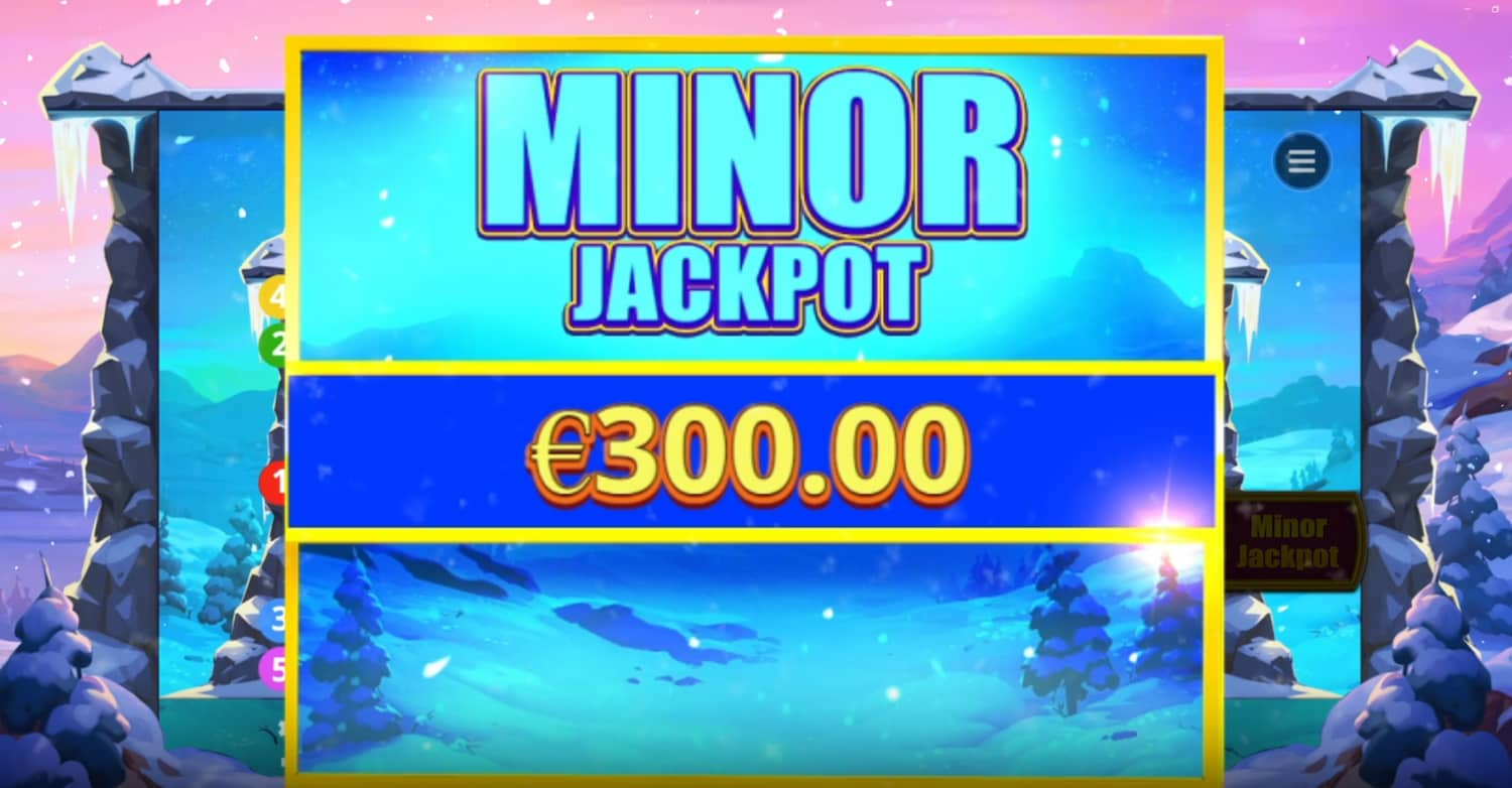 Minor Jackpot Win Screen - Himalayan Wild slot game