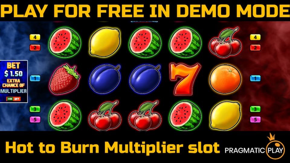 Hot to Burn Multiplier slot game by Pragmatic Play. Play for free in demo mode.