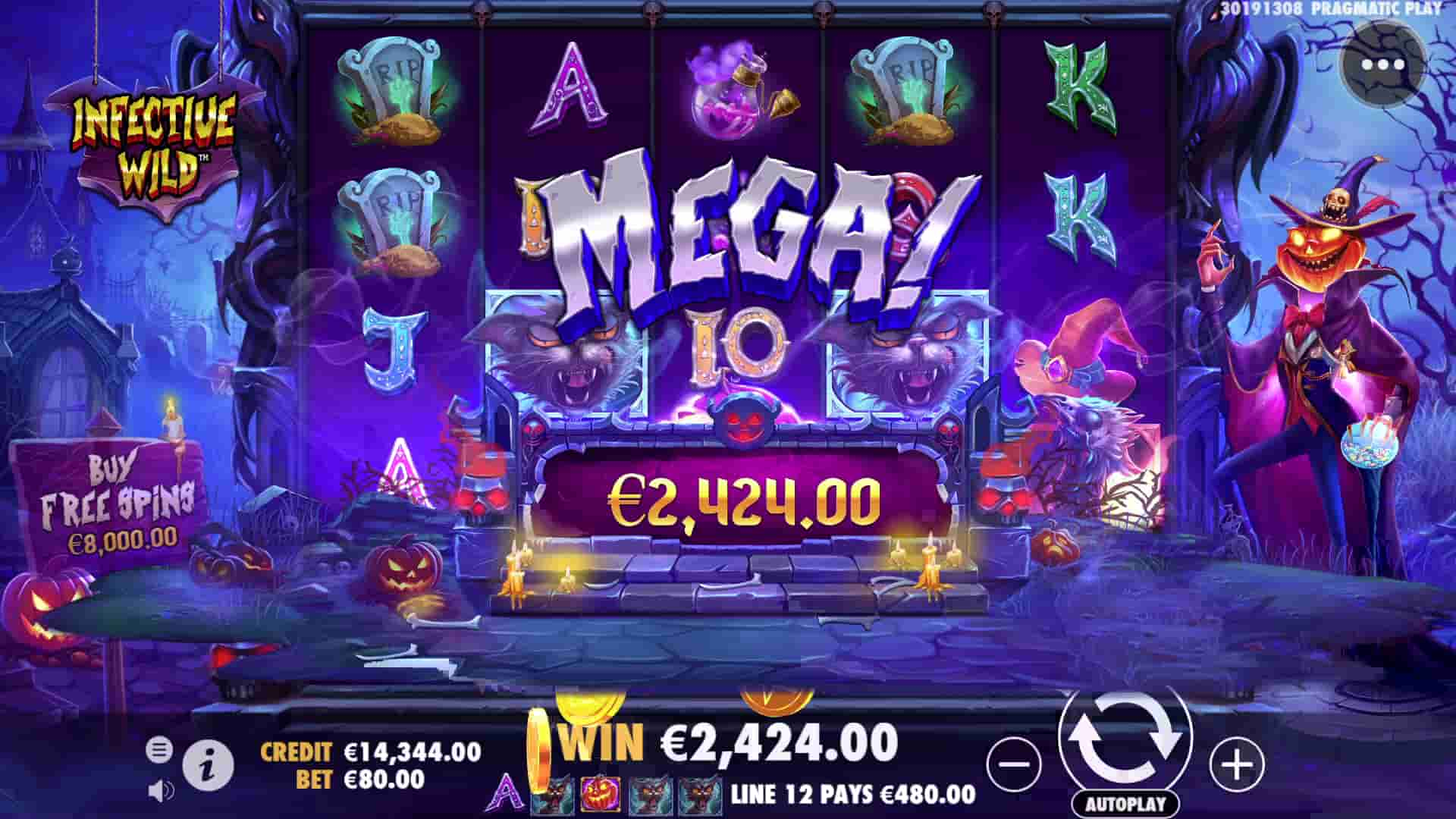 Mega Win - Infective Wild slot game