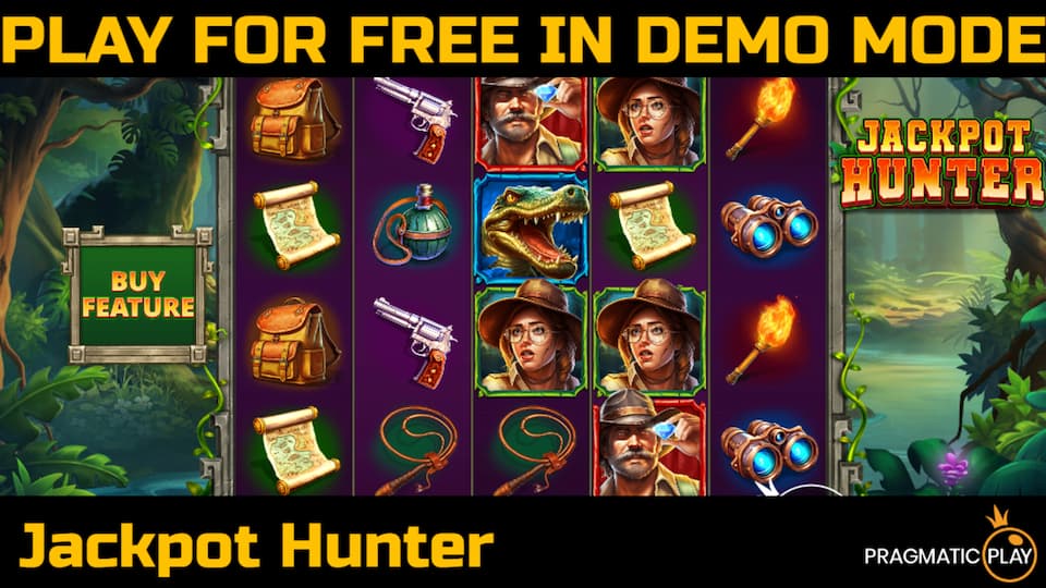 Jackpot Hunter slot game by Pragmatic Play. Play for free in demo mode.