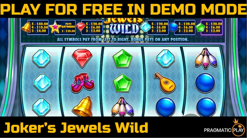 Joker's Jewels Wild slot game by Pragmatic Play. Play for free in demo mode.