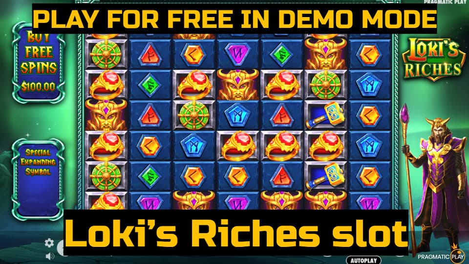 Loki’s Riches slot game by Pragmatic Play. Play for free in demo mode.